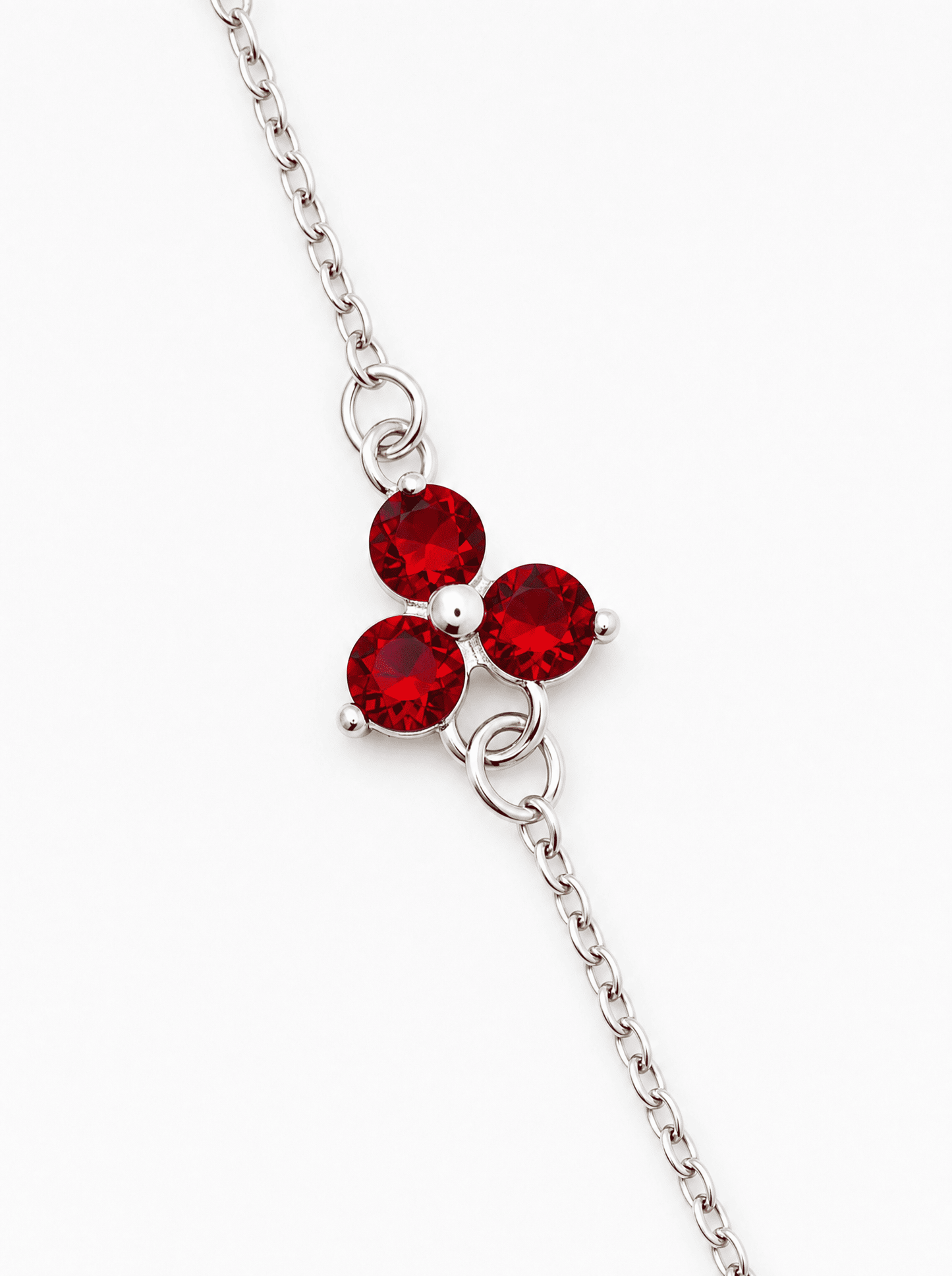 FLOWER BRACELET - ROUGE