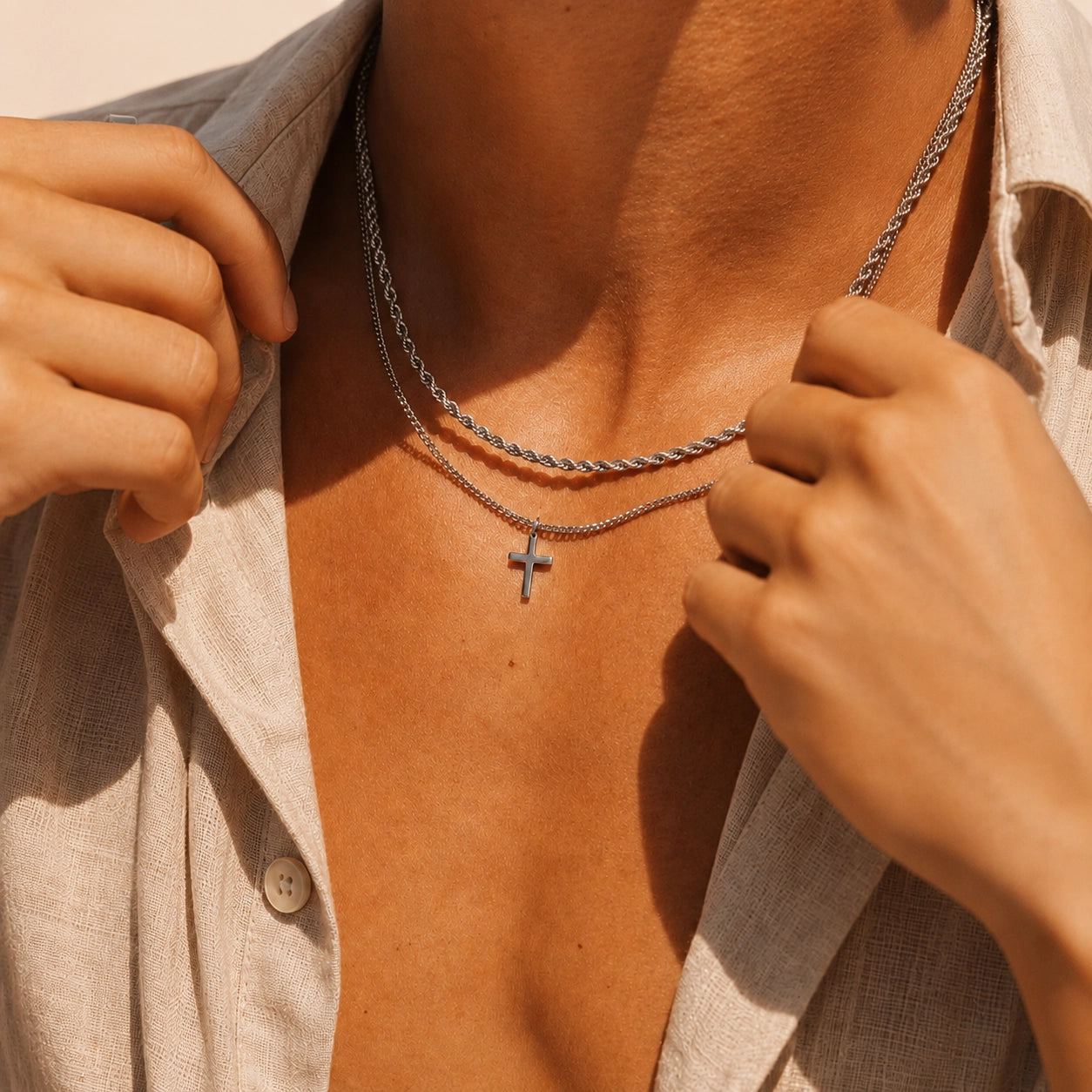 CROSS CHAIN - ARGENT