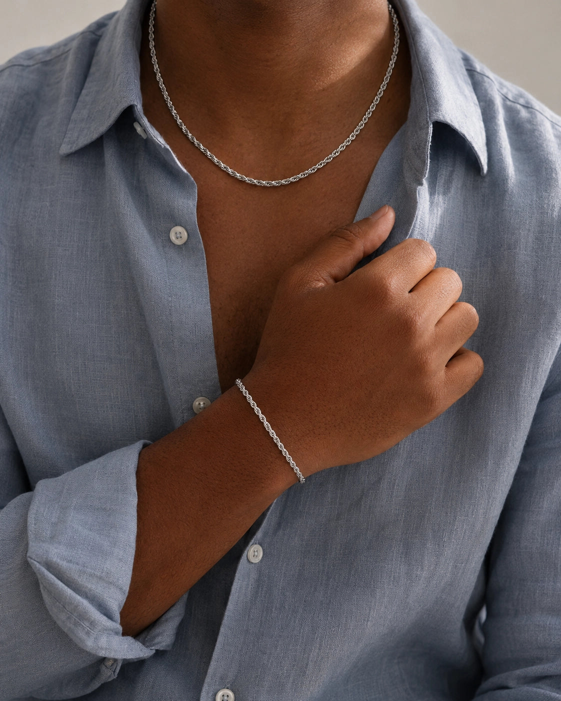 ROPE BRACELET 3MM | Argent